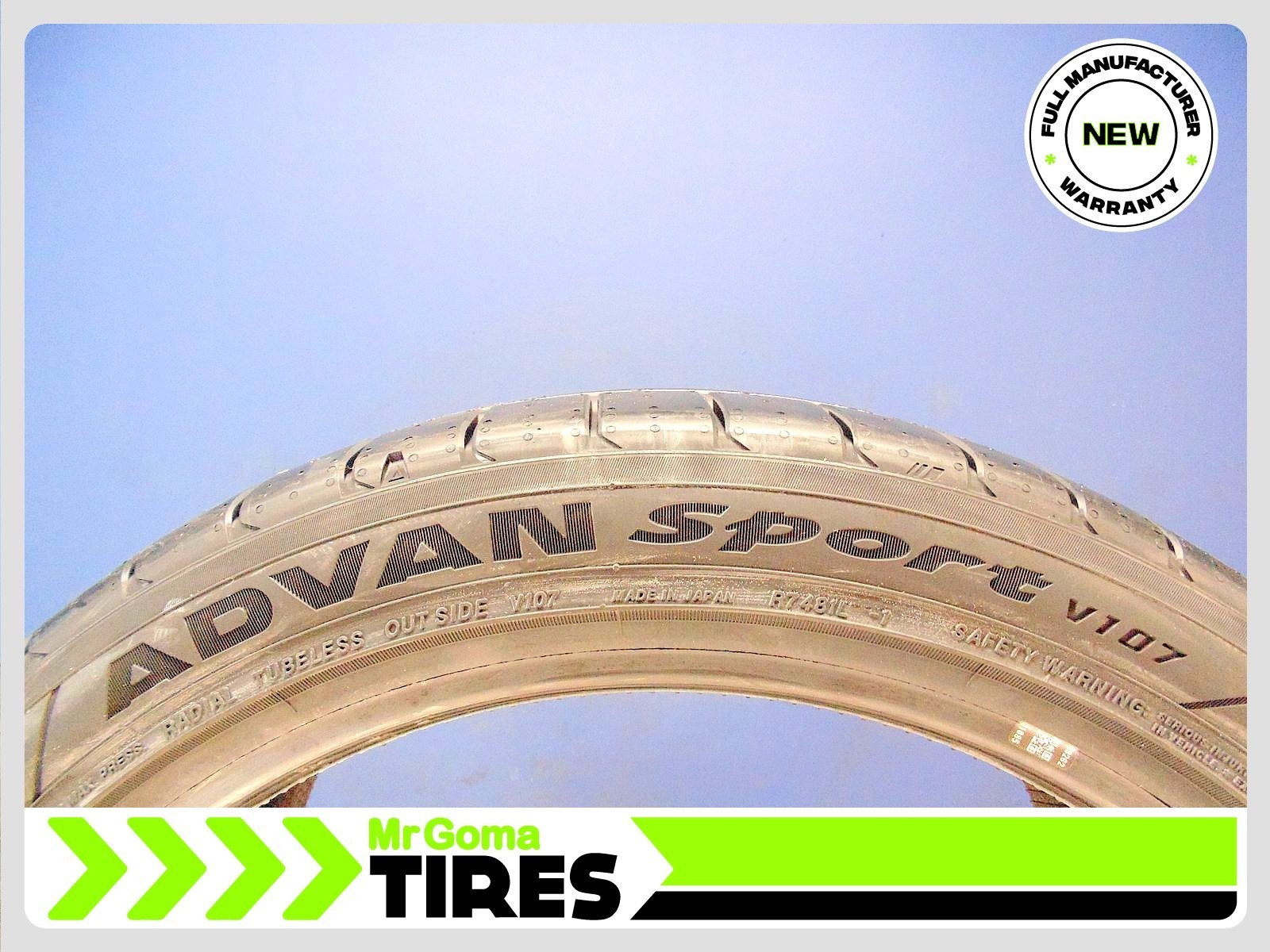 1 BRAND NEW YOKOHAMA ADVAN SPORT V107 XL 265/35ZR18 TIRES 97Y 2653518