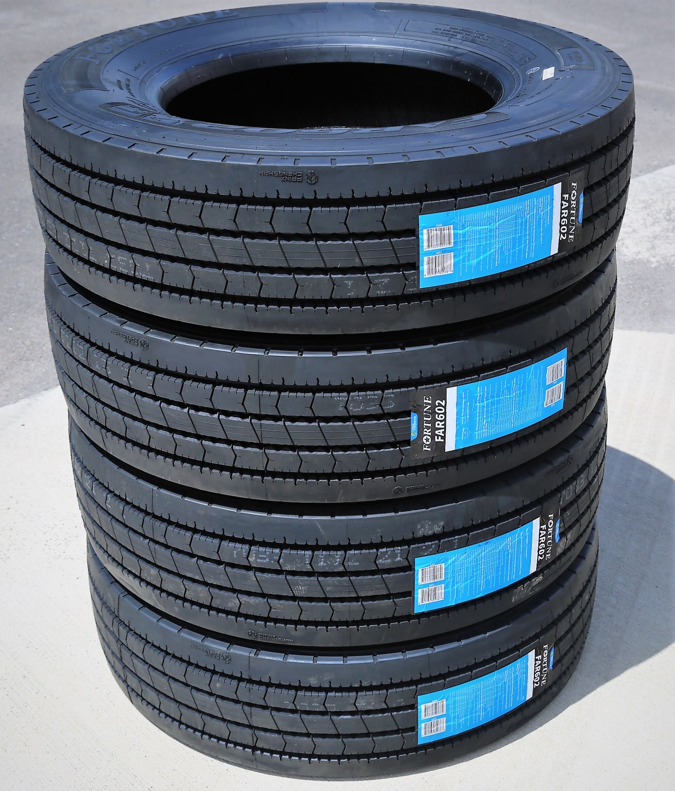 4 Tires Fortune FAR602 255/70R22.5 Load H 16 Ply Commercial All Position
