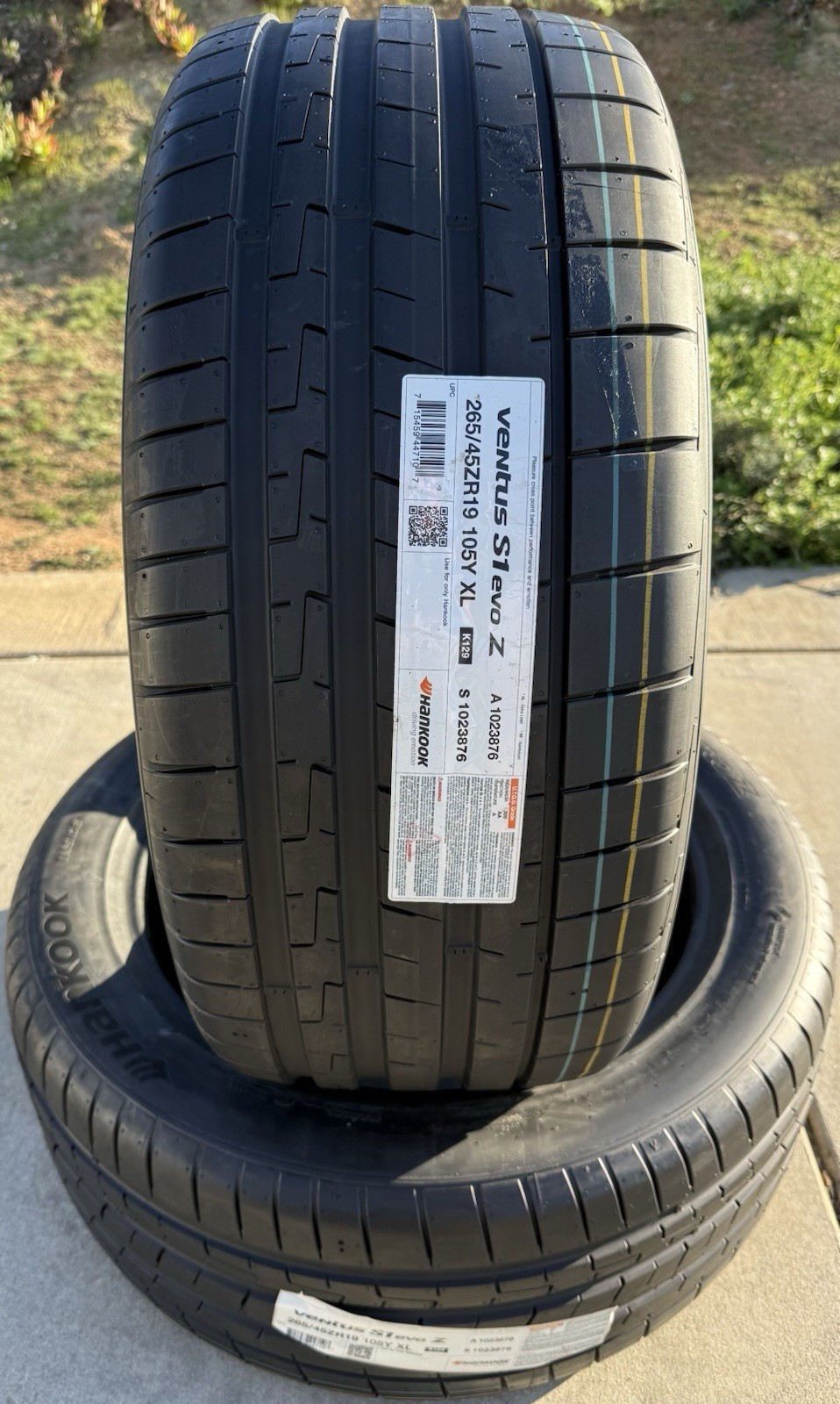 TWO BRAND NEW 265/45ZR19 105Y Hankook Ventus S1 evo Z ND0 Porsche Panamera Tires