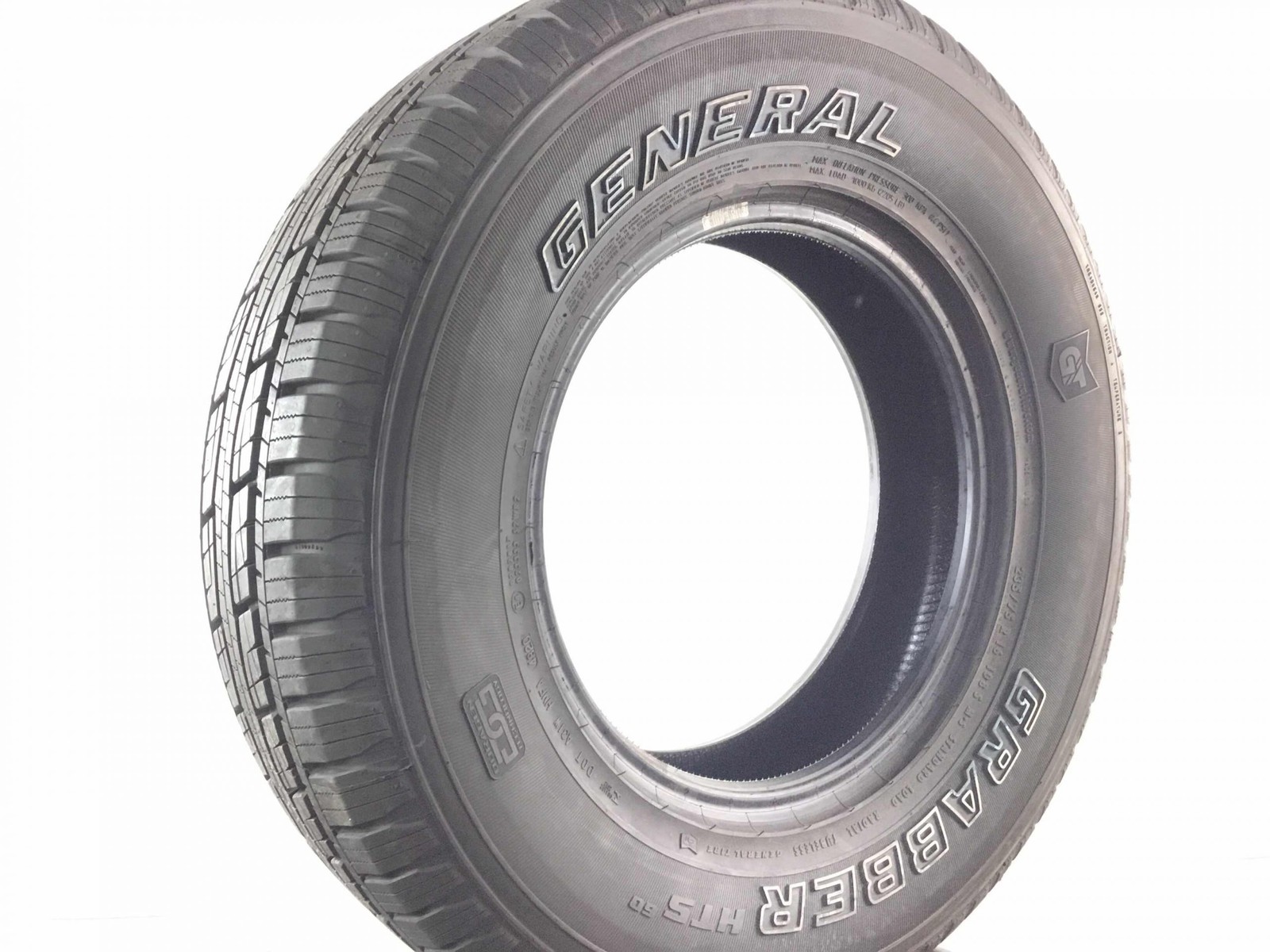 P235/75R16 General Tire Grabber HTS60 OWL 108 S Used 11/32nds