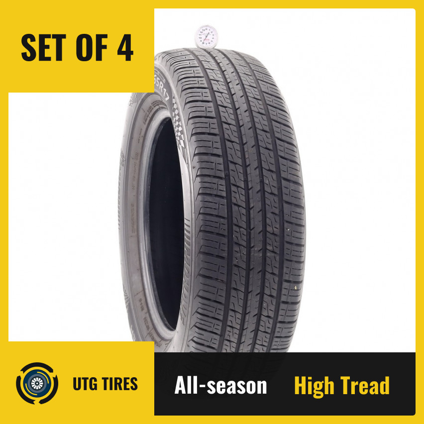 Set of (4) Used 225/65R17 Mohave Crossover CUV 102H – 8-9.5/32 (KG9Y)