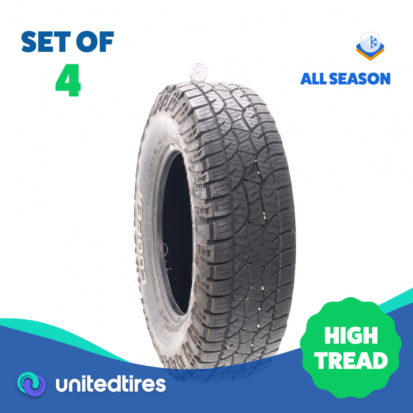 Set of (4) Used LT 245/75R17 Cooper Discoverer ATP II 121/118S – 9.5-10/32