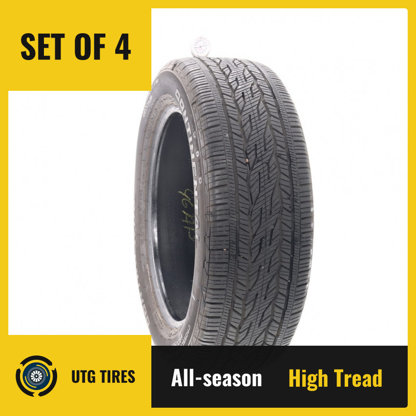 Set of (4) Used 255/55R20 Continental CrossContact LX20 107H – 9.5-10.5/32