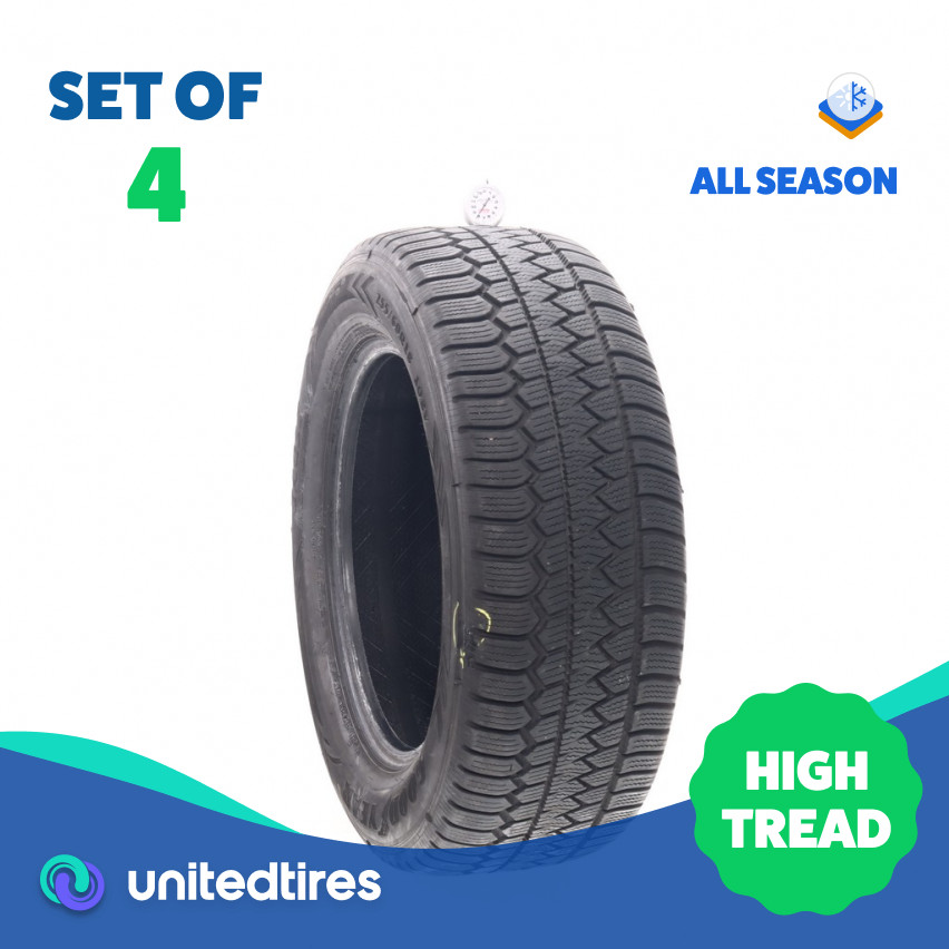 Set of (4) Used 255/60R18 Goodyear Eagle Enforcer All Weather – 8-10/32 (19K8J)