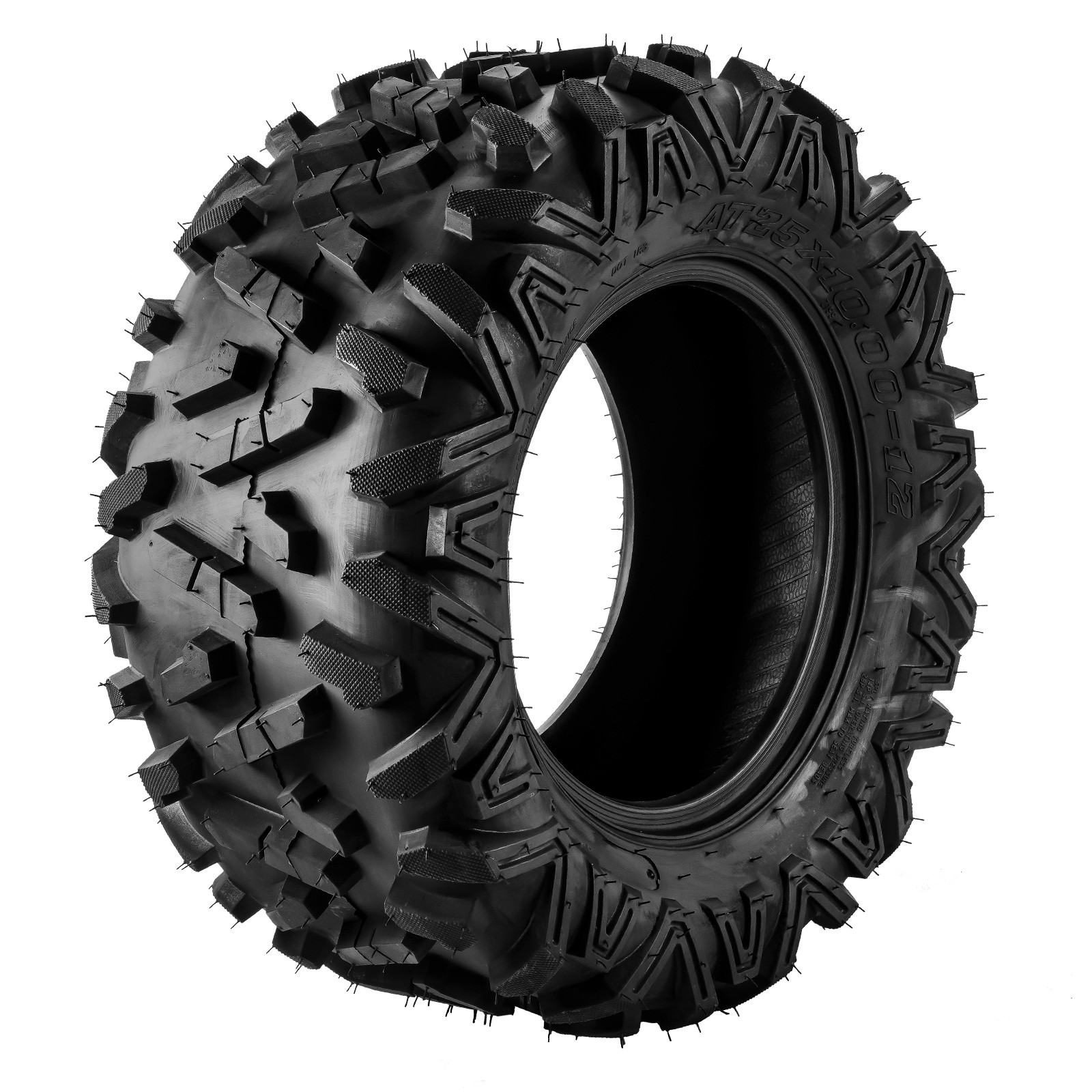2PCS 25×10-12 25x10x12 ATV Tires 6Ply 25-10-12 All Terrain UTV Tires 