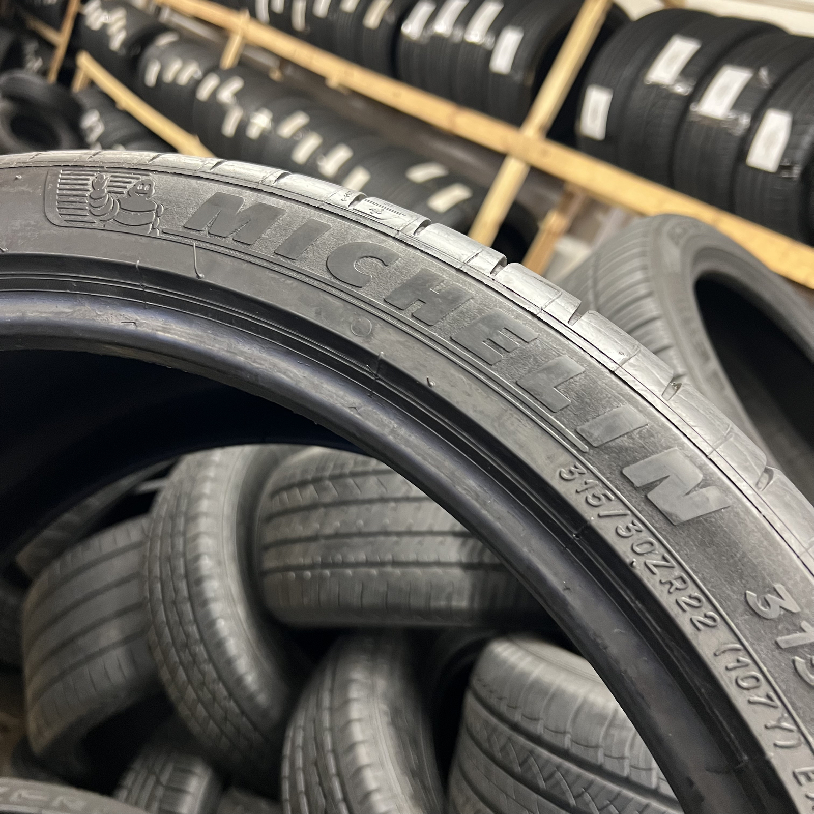 1 Tire LikeNew Michelin Pilot Sport 4S BMW 315/30ZR22 107Y DOT.3923 7.25/32