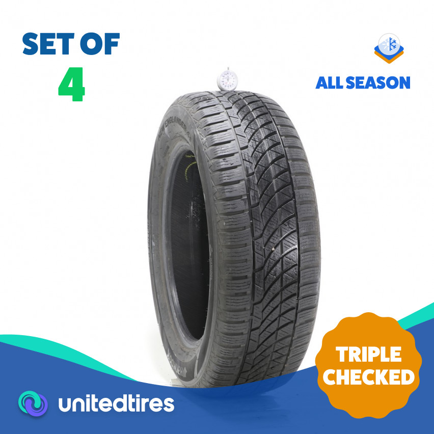 Set of (4) Used 235/60R18 Hankook New Englander 4s 103V – 6.5-8.5/32
