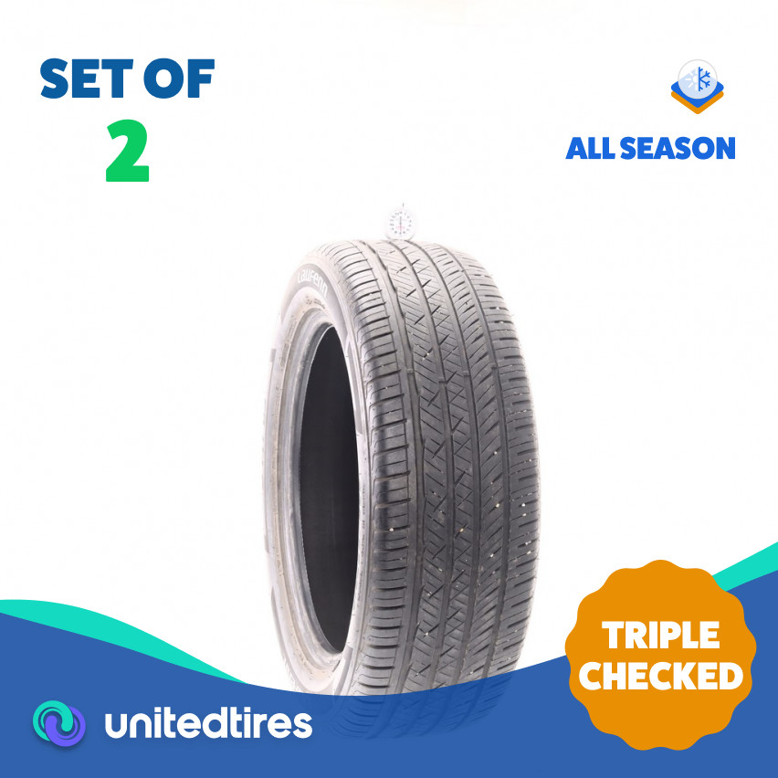 Set of (2) Used 235/55ZR19 Laufenn S Fit AS 105W – 6.5/32