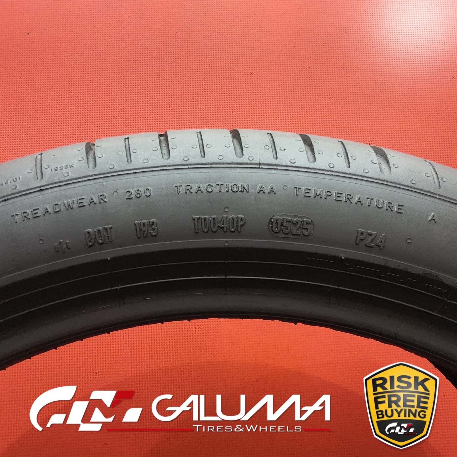 Set of 2 Tires LikeNEW Pirelli P-Zero (PZ4) ★MO XL 245/40R20 No Repairs #95907