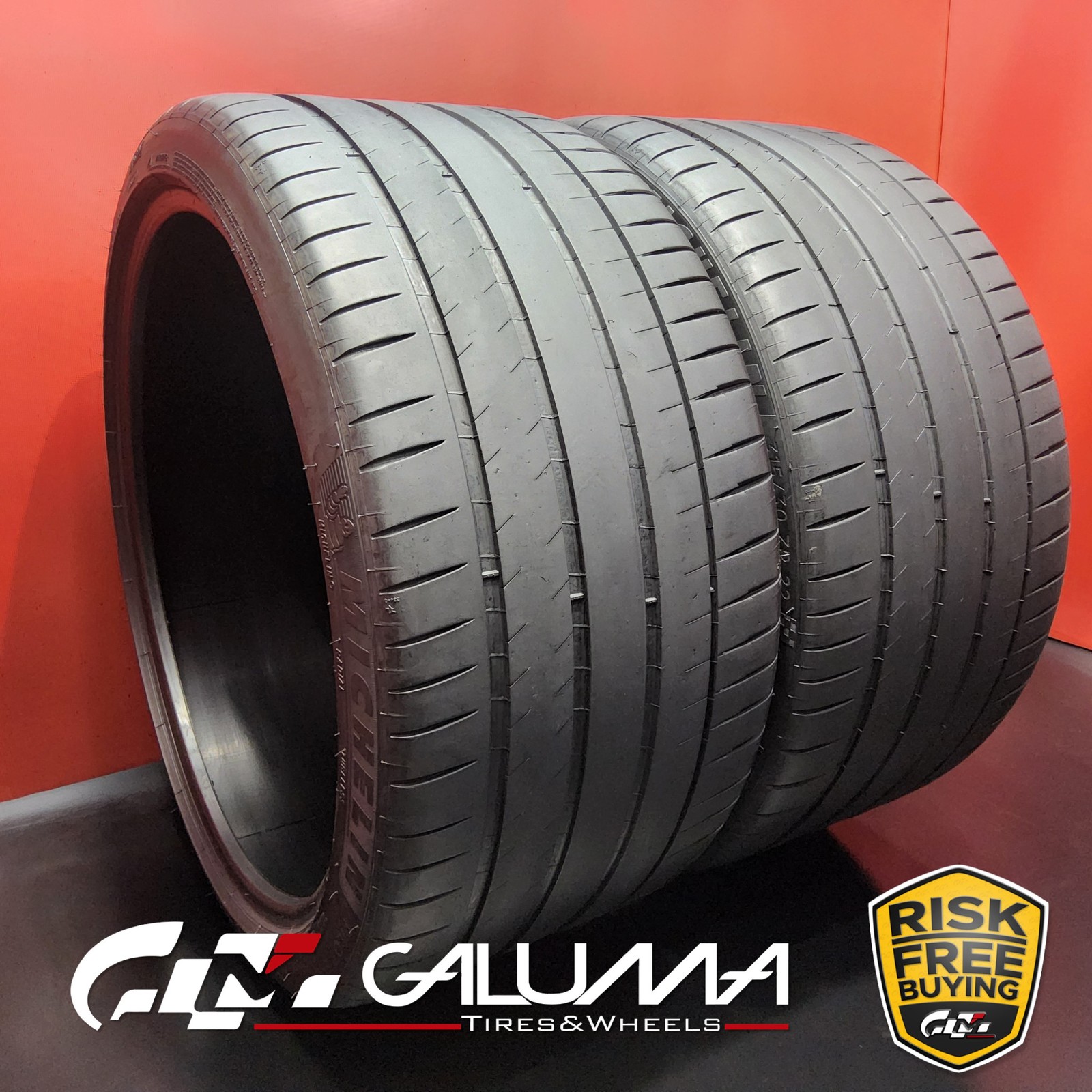 Set of 2 Tires LikeNEW Michelin Pilot Sport 4S 315/30ZR22 315/30/22 107Y #94583