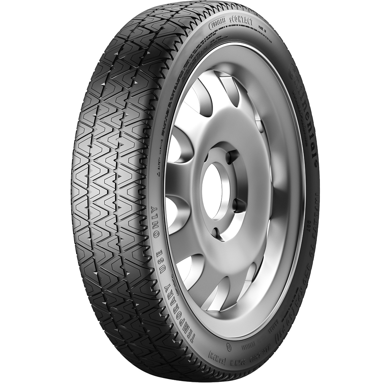 2 Tires Continental SContact 135/70R16 100M AS A/S Temporary Spare