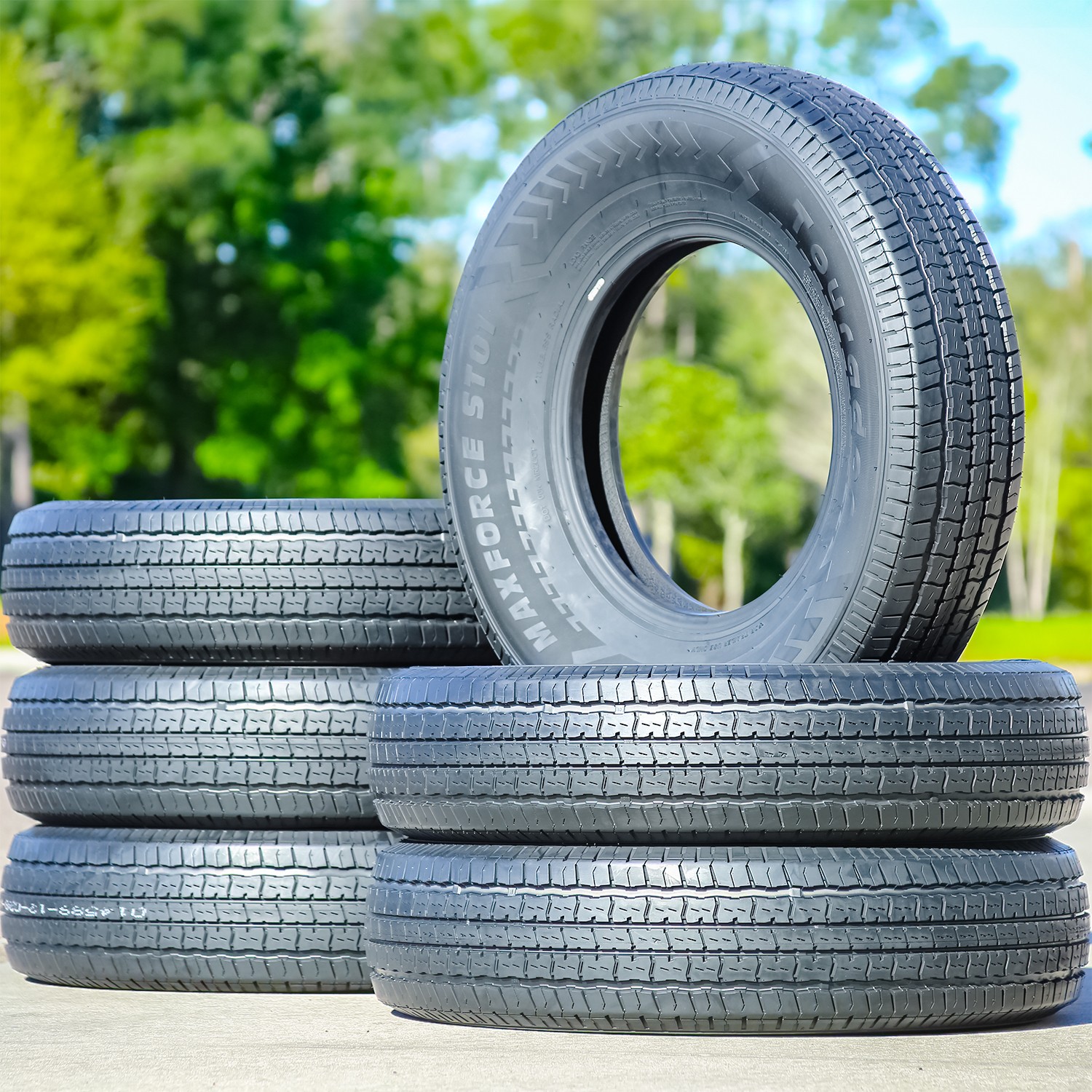 2 Tires Tourador MaxForce ST01 Semi-Steel ST 205/75R14 Load D 8 Ply Trailer