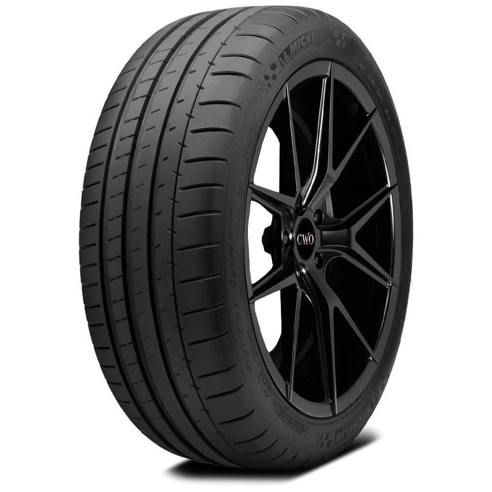 (QTY 2) 295/35ZR19 Michelin Pilot Super Sport 100Y SL Black Wall Tires