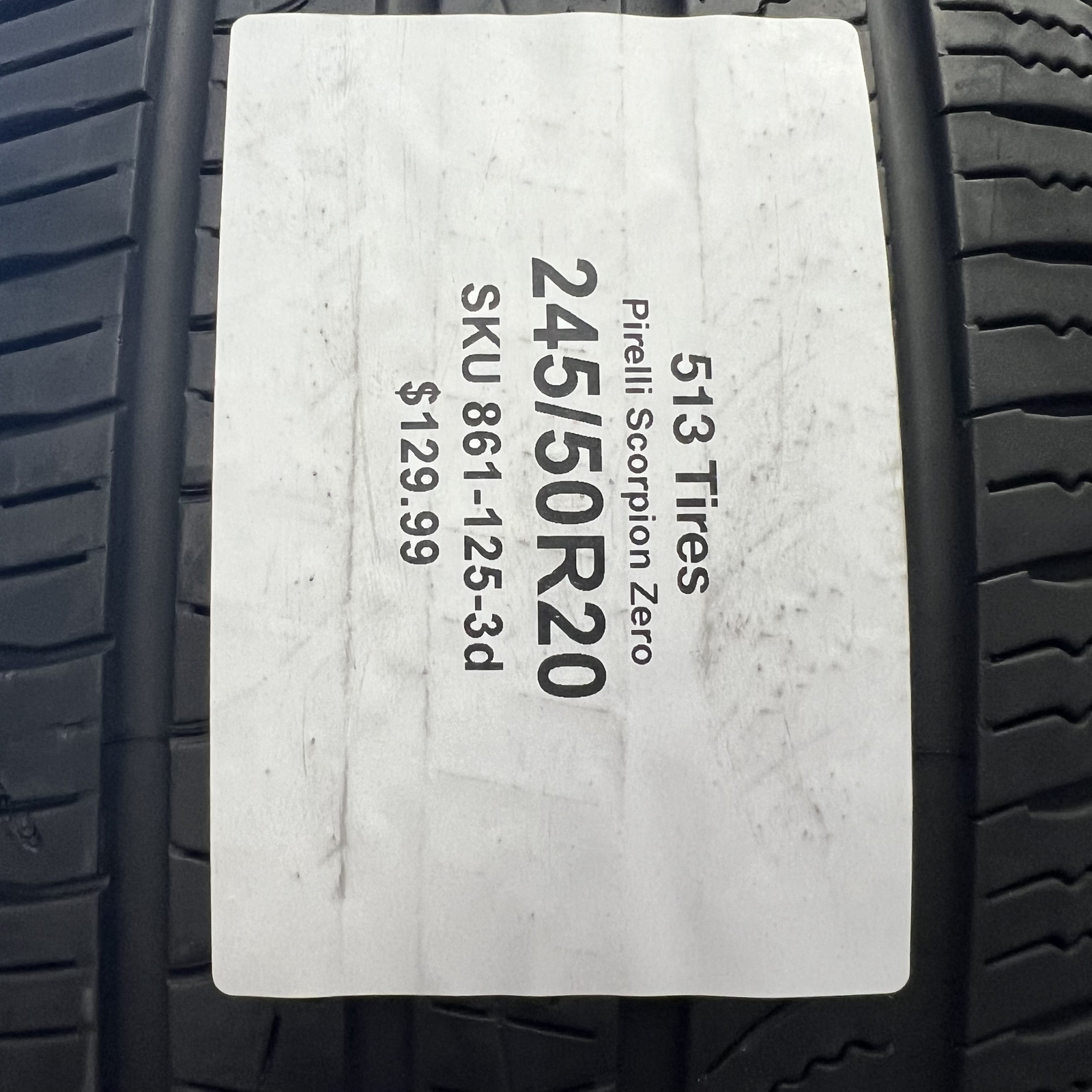 1 Tire LikeNEW Pirelli Scorpion Zero All Season 245/50R20 102V NO Patch