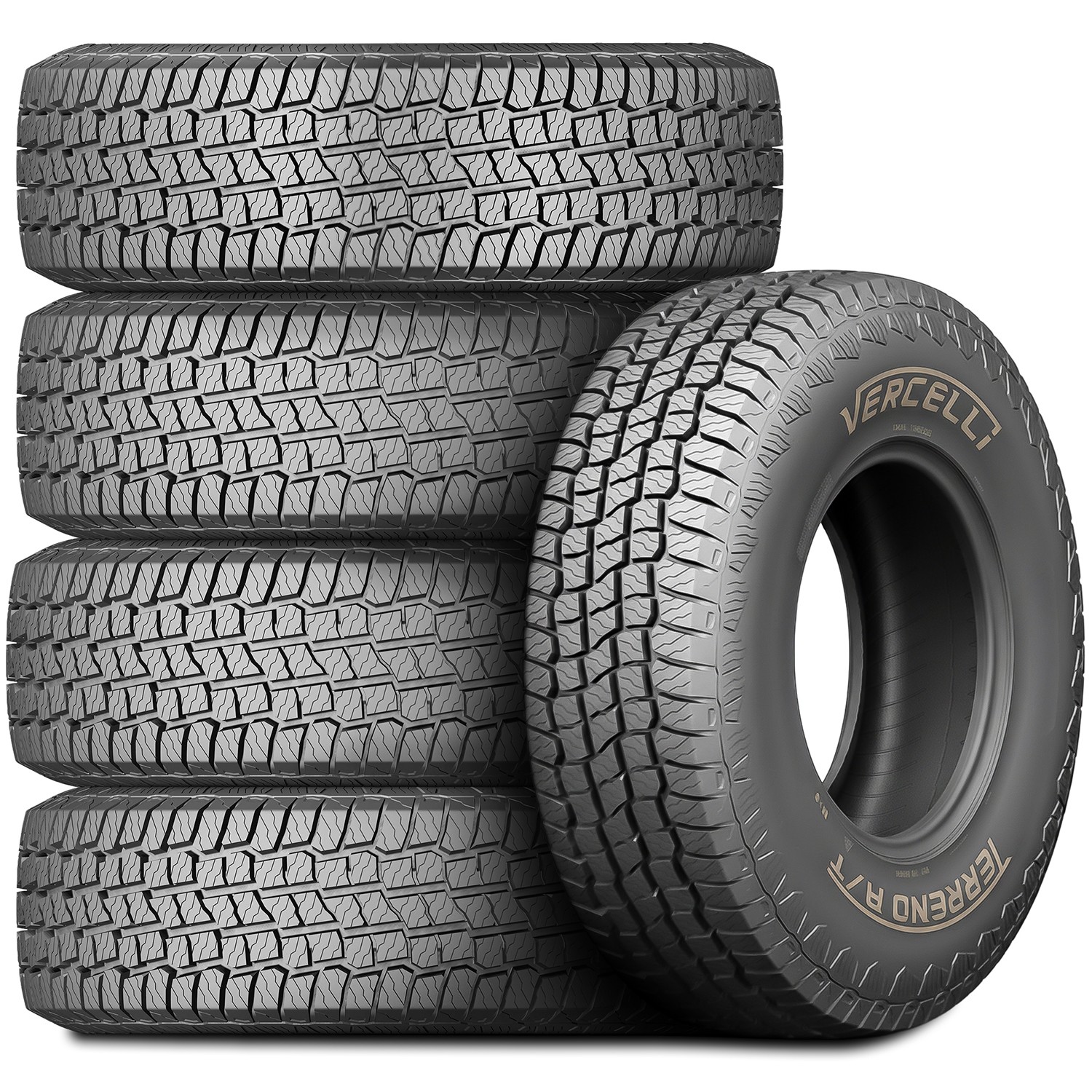 2 Tires LT 35X12.50R20 Vercelli Terreno A/T AT All Terrain Load E 10 Ply
