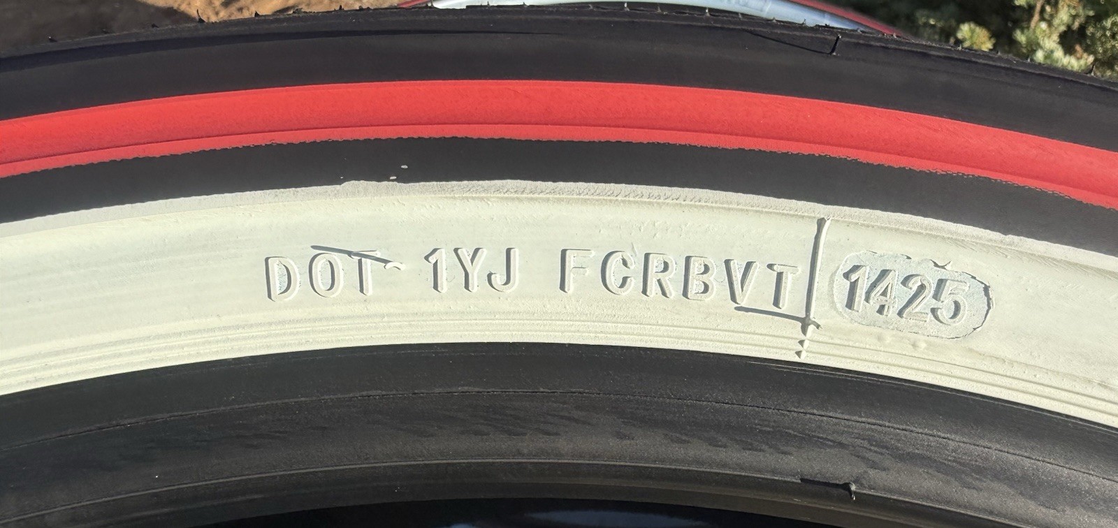TWO BRAND NEW 305/35R24 112H Vogue Custom Built Radial SCT2 Whitewall Red Stripe