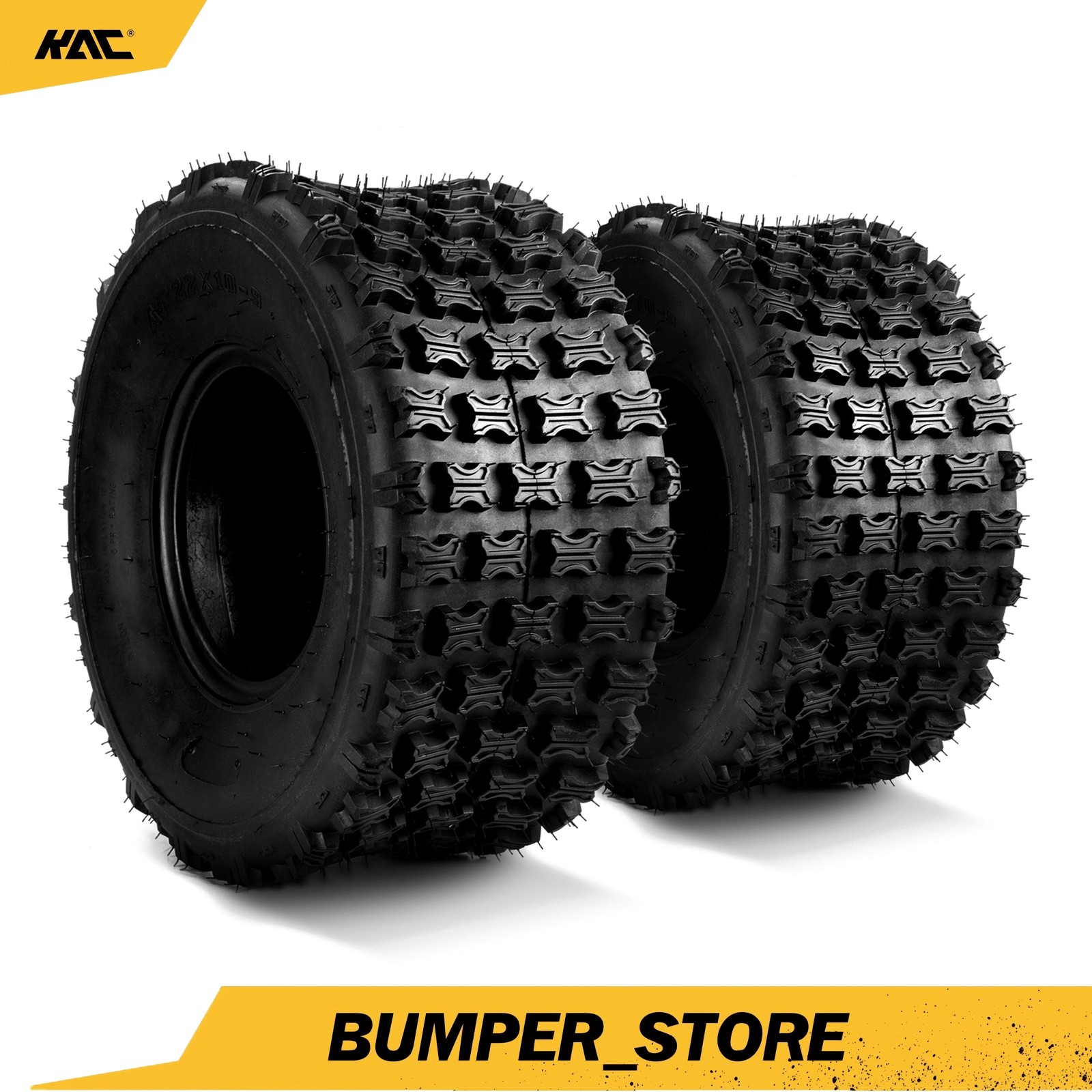 2Pcs 22×10-9 22x10x9 AT Tires 6 Ply Z-104 TL For Highway All Terrain