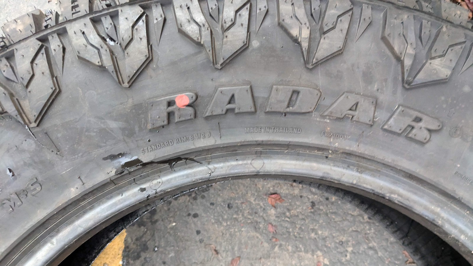 RADAR RENEGADE R/T BSW LT 295 65 20 129/126Q 10PLY TIRE RASYTH0124