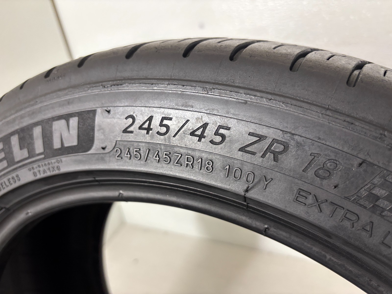 1 Tire 245 45 18 Michelin Pilot Sport A/S 4 (60-70% Tread Left) NO REPAIRS 100Y