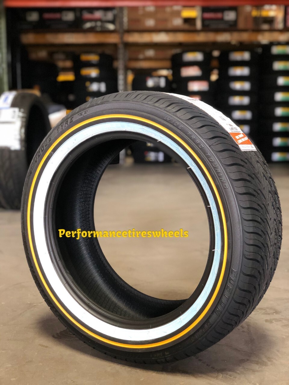 SET OF 4 NEW 225/50-17 98V VOGUE CUSTOM BUILT VIII TIRE 225-50r17 GOLD WHITE