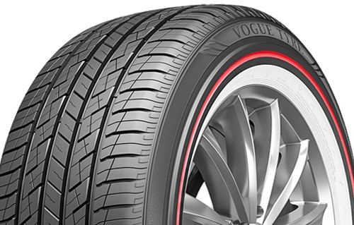 2 Vogue Custom Built Radial SCT2 Red Stripe+White Sidewall 285/45R22 114H Tires