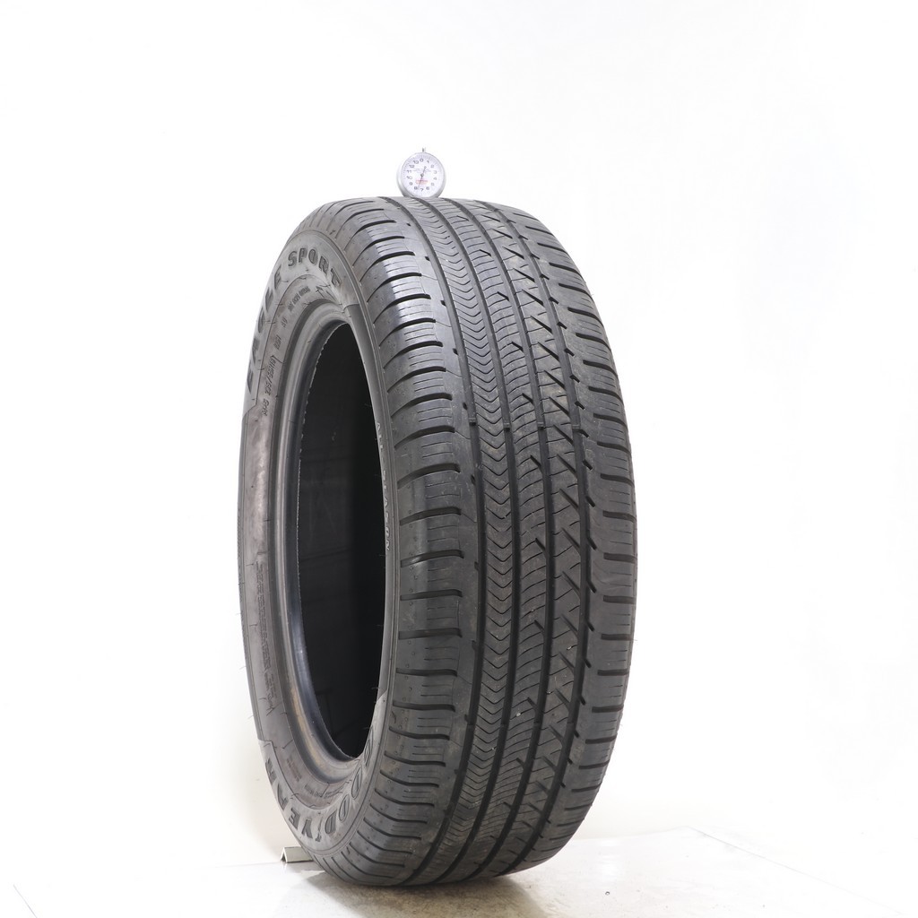 Set of (4) Used 235/55R18 Goodyear Eagle Sport AO 100H – 7.5-9/32