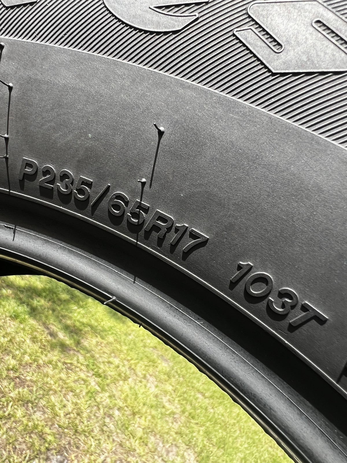 1 Tire Firestone FT140 235/65R17 103T DOT.2724 8/32 NO Patch