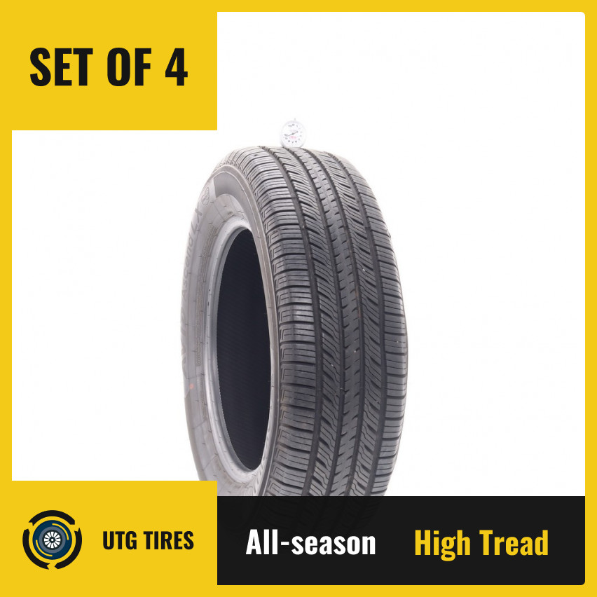 Set of (4) Used 225/65R17 Yokohama Avid Ascend LX 102H – 9.5-10.5/32