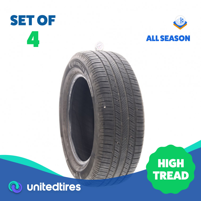 Set of (4) Used 245/60R18 Michelin Defender 2 109H – 9.5-10.5/32