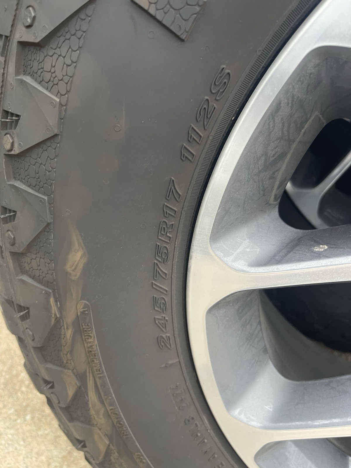 Tires Only 7909 Miles On Them 1 of Them Have 0 Miles On It. New