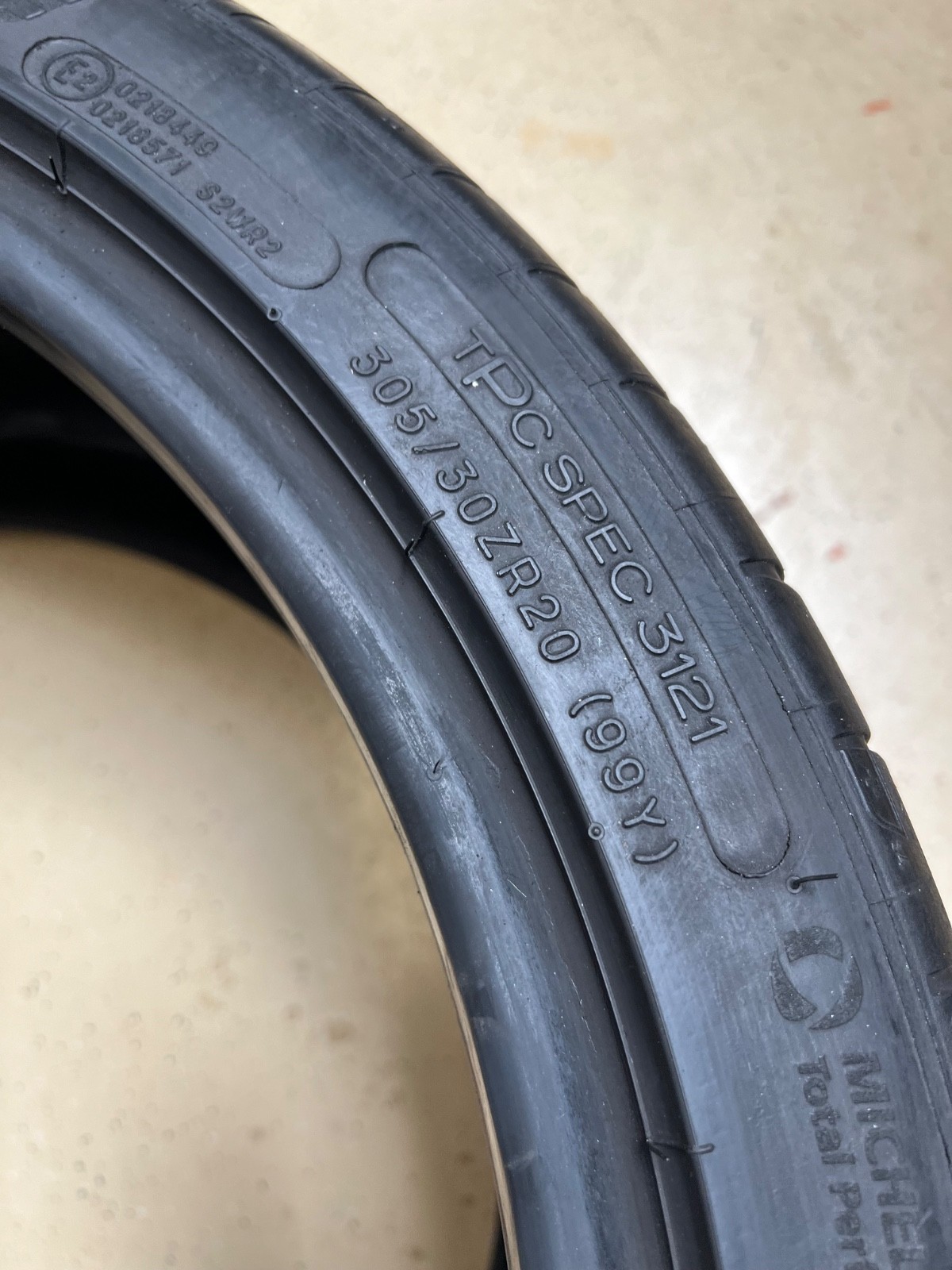 1 – NICE 305/30ZR20 (99Y) Michelin Pilot Sport 4 S ZP (TPC Spec) – 7072
