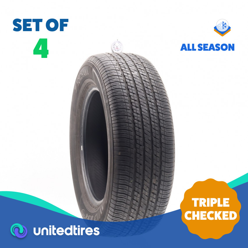 Set of (4) Used 235/65R17 Yokohama Avid S34RV 104T – 6.5/32