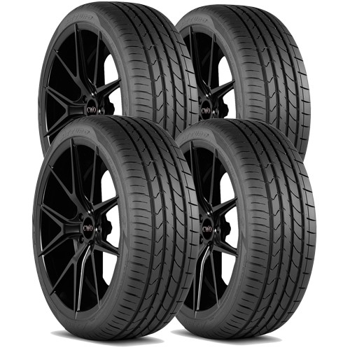 (QTY 4) 265/30R21 Atturo AZ850 96Y XL Black Wall Tires