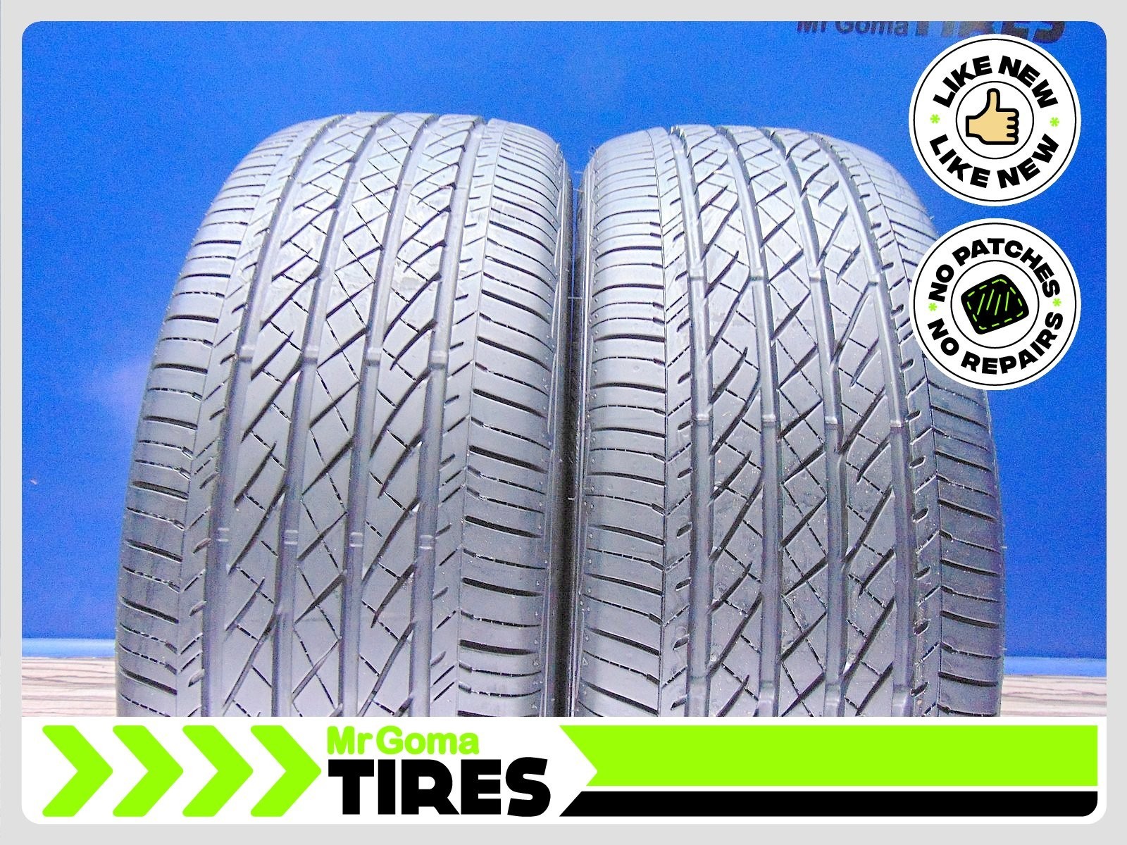 2 BRIDGESTONE TURANZA EL440 215/55R18 USED TIRES 85% LIFE NO PATCH 95H 2155518