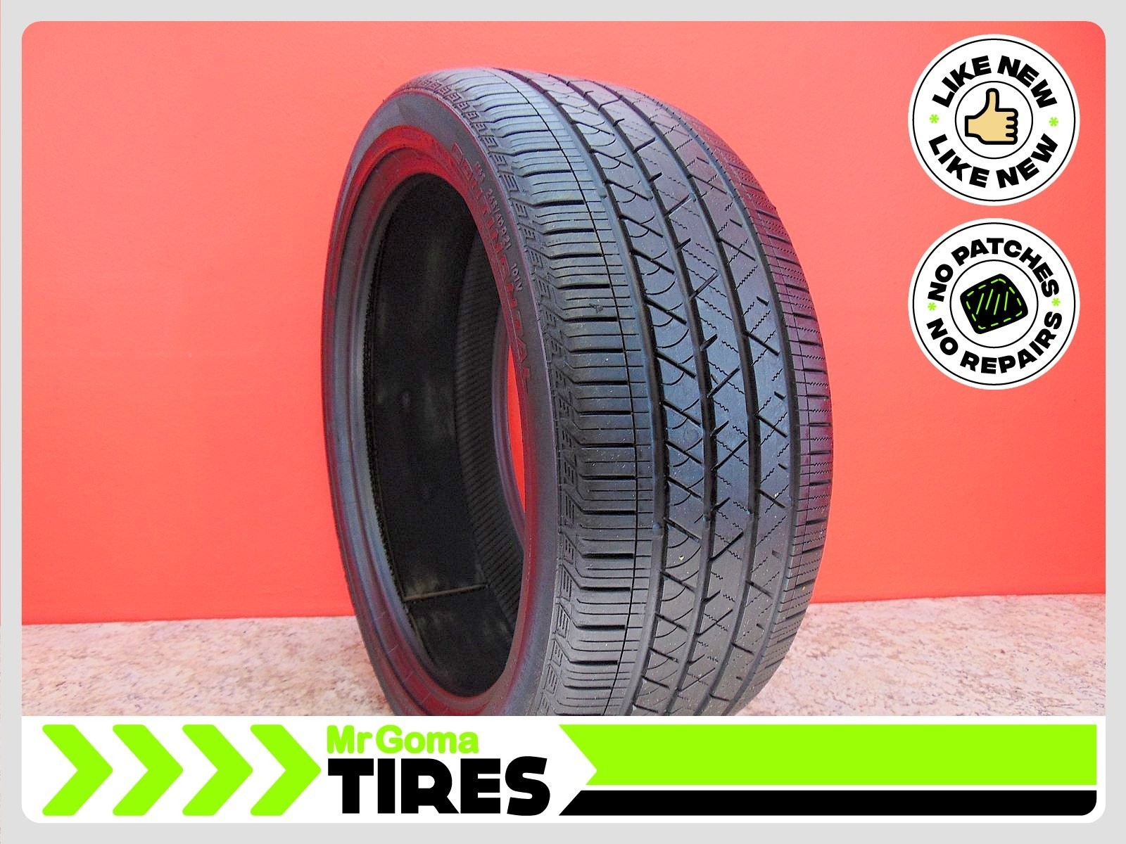 1 CONTINENTAL CROSSCONTACT LX SPORT 265/40R21 USED TIRE 9.3/32 TREAD 101V