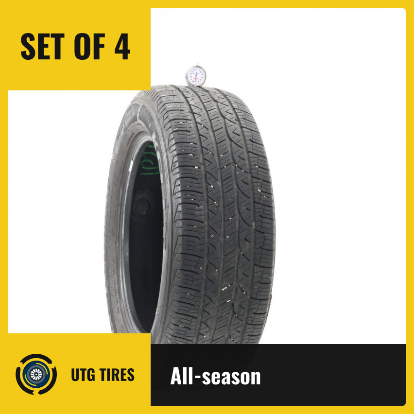 Set of (4) Used 235/60R18 Kelly Edge Touring A/S 103V – 7-7.5/32
