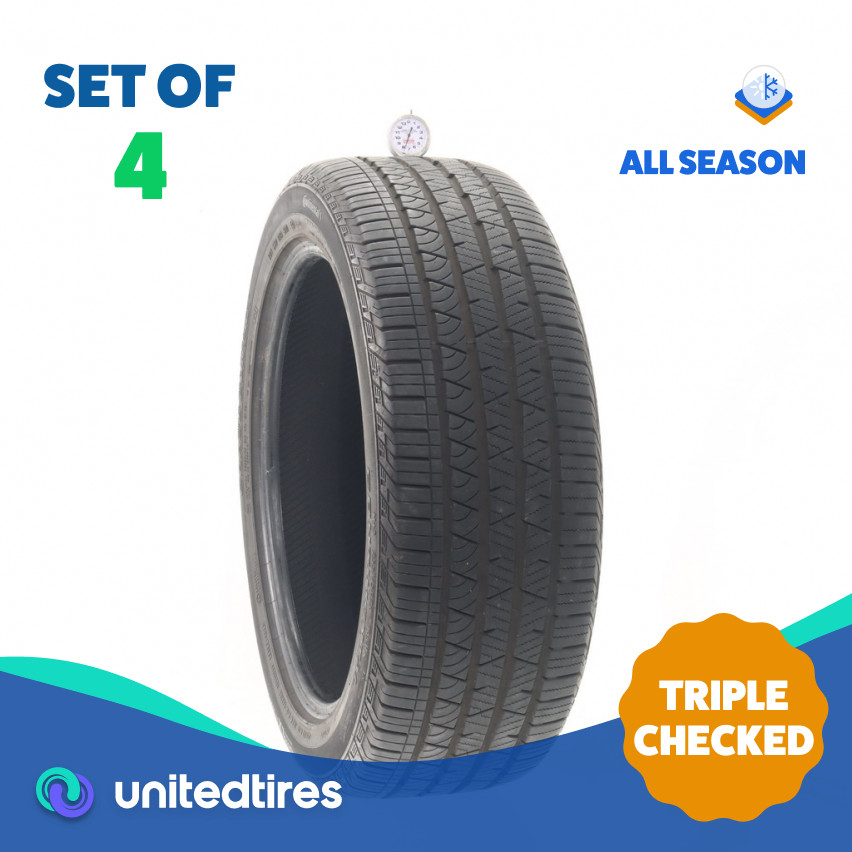Set of (4) Used 255/45R20 Continental CrossContact LX Sport VOL 105H – 7.5/32
