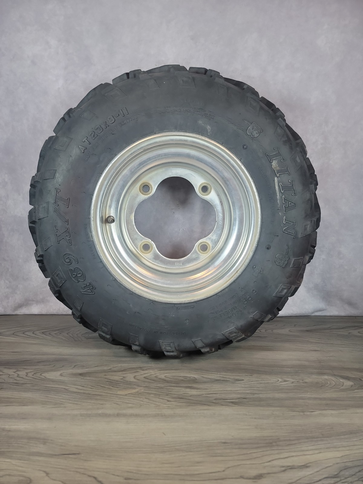 Titan AT23x8‑11 Tire & Rim | 23×8‑11 ATV Front Wheel Used ATC 200X