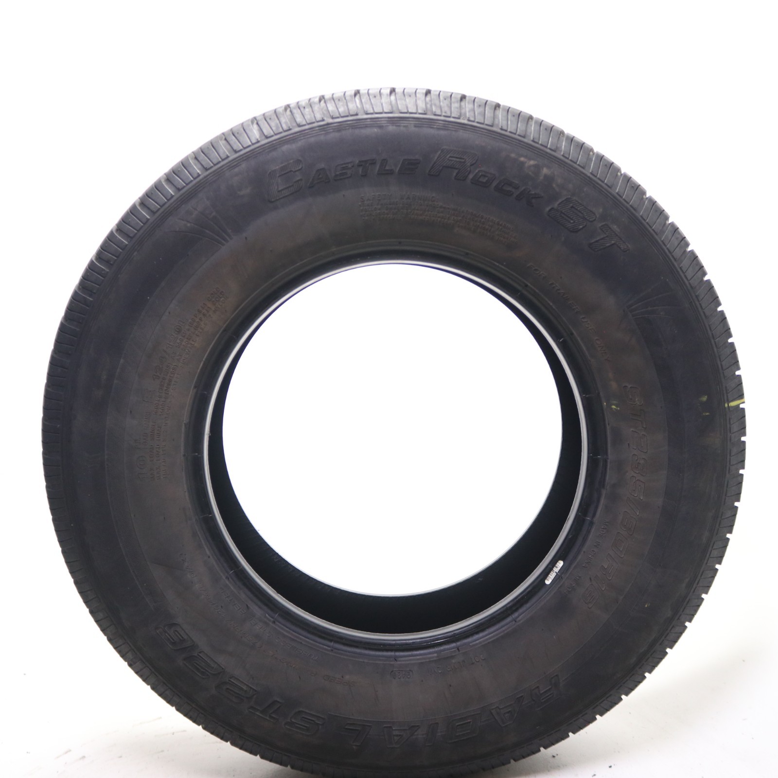 Set of 4 Used ST 235/80R16 Castle Rock Radial ST226 – 124/120L 7.5/32 No Repairs