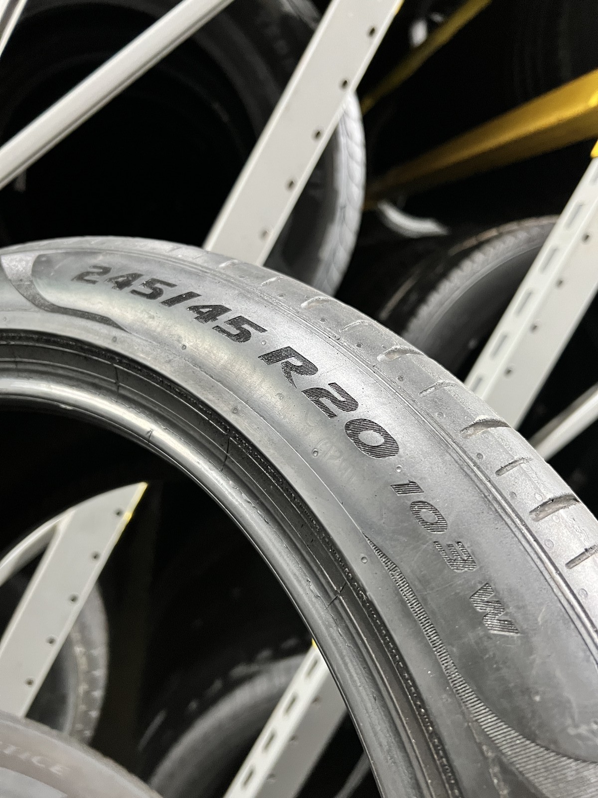 1 Pirelli P Zero PZ4 Run Flat ★ BMW 245/45R20 103W DOT.4819 6.75/32 No Patch