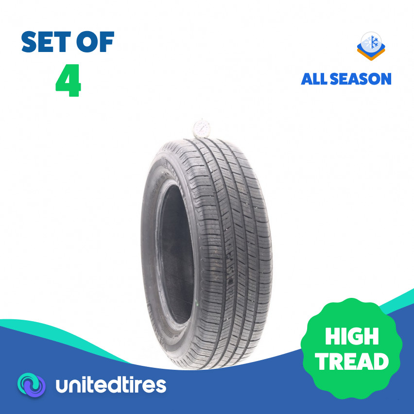 Set of (4) Used 195/65R15 Michelin Defender T+H 91H – 8.5-9/32