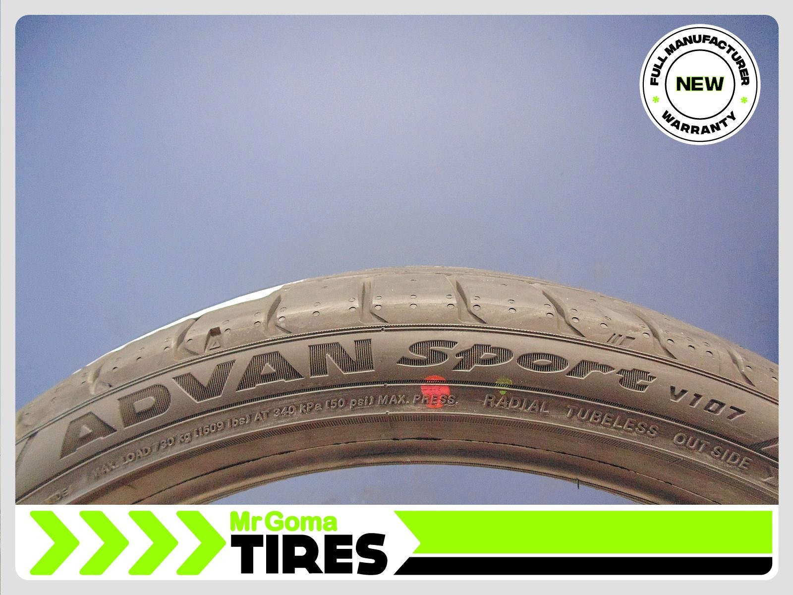 1 BRAND NEW 275/30ZR20 YOKOHAMA ADVAN SPORT V107 XL TIRE 97Y 275/30/20 2753020