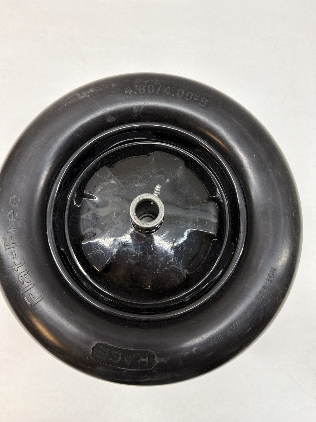Hi-Run Wheel Barrow Smooth Flat Free 4.80/4.00-8 B/4PLY (1 Tires)
