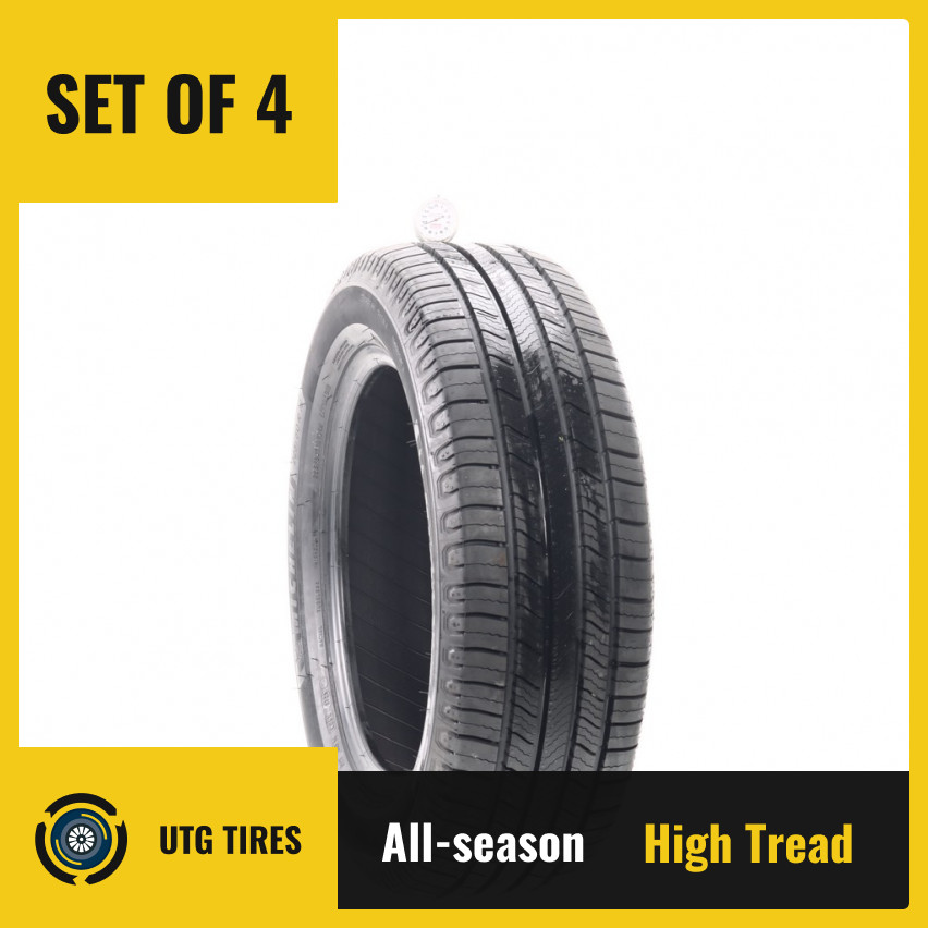 Set of (4) Used 225/60R18 Michelin Defender 2 104H – 9.5-10.5/32