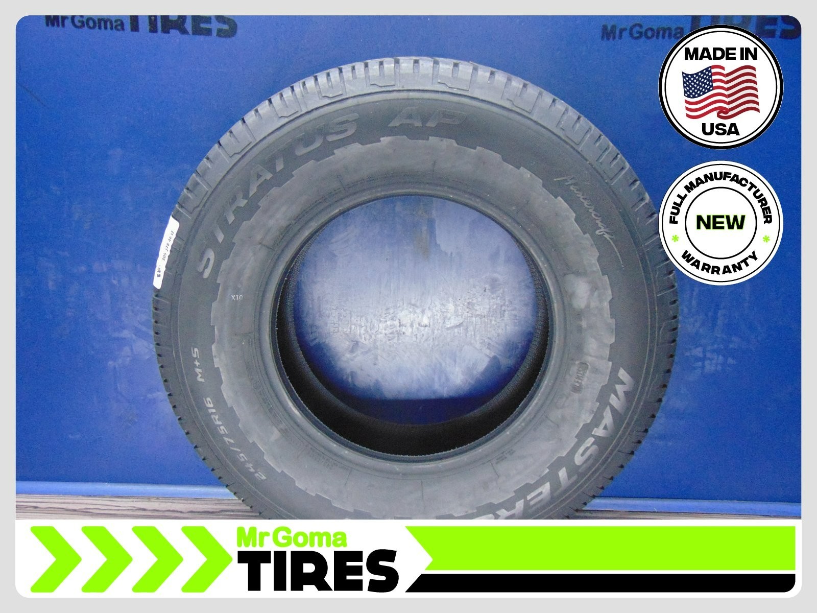 1 BRAND NEW 245/75R16 COOPER MASTERCRAFT STRATUS AP TIRE 2457516 MADE IN USA