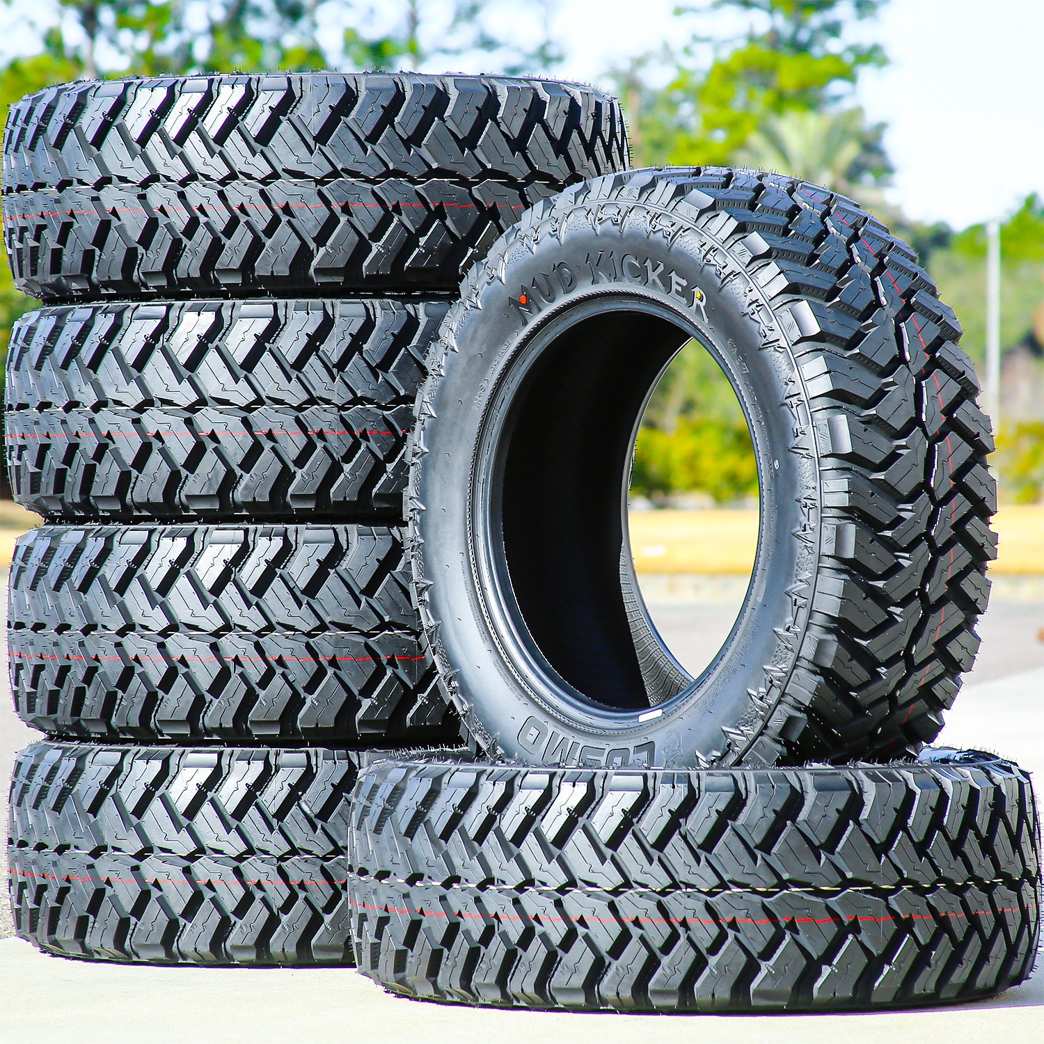 4 Tires Cosmo Mud Kicker LT 33X12.50R22 Load F 12 Ply MT M/T Mud