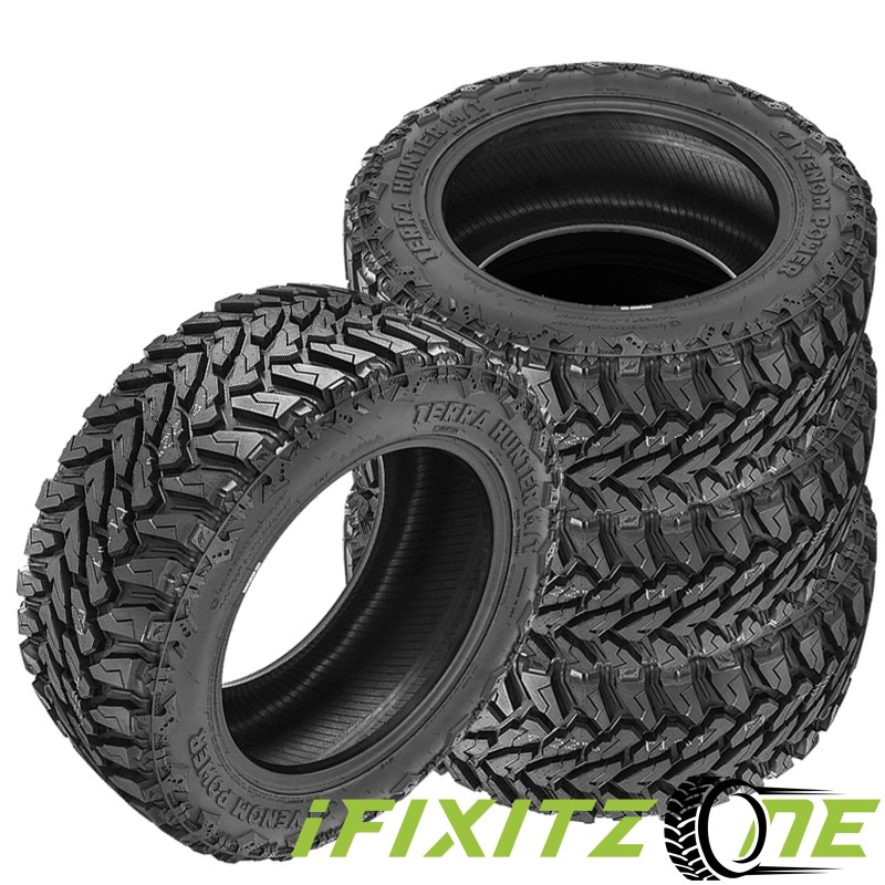 4 Venom Power Terra Hunter M/T 275/55R20 120/117Q Mud Tires [ Load E, 10 PLY ]