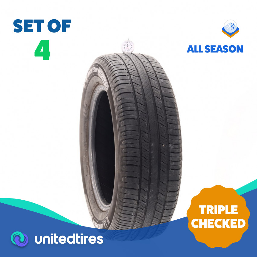Set of (4) Used 225/65R17 Michelin Defender 2 102H – 6.5-7/32