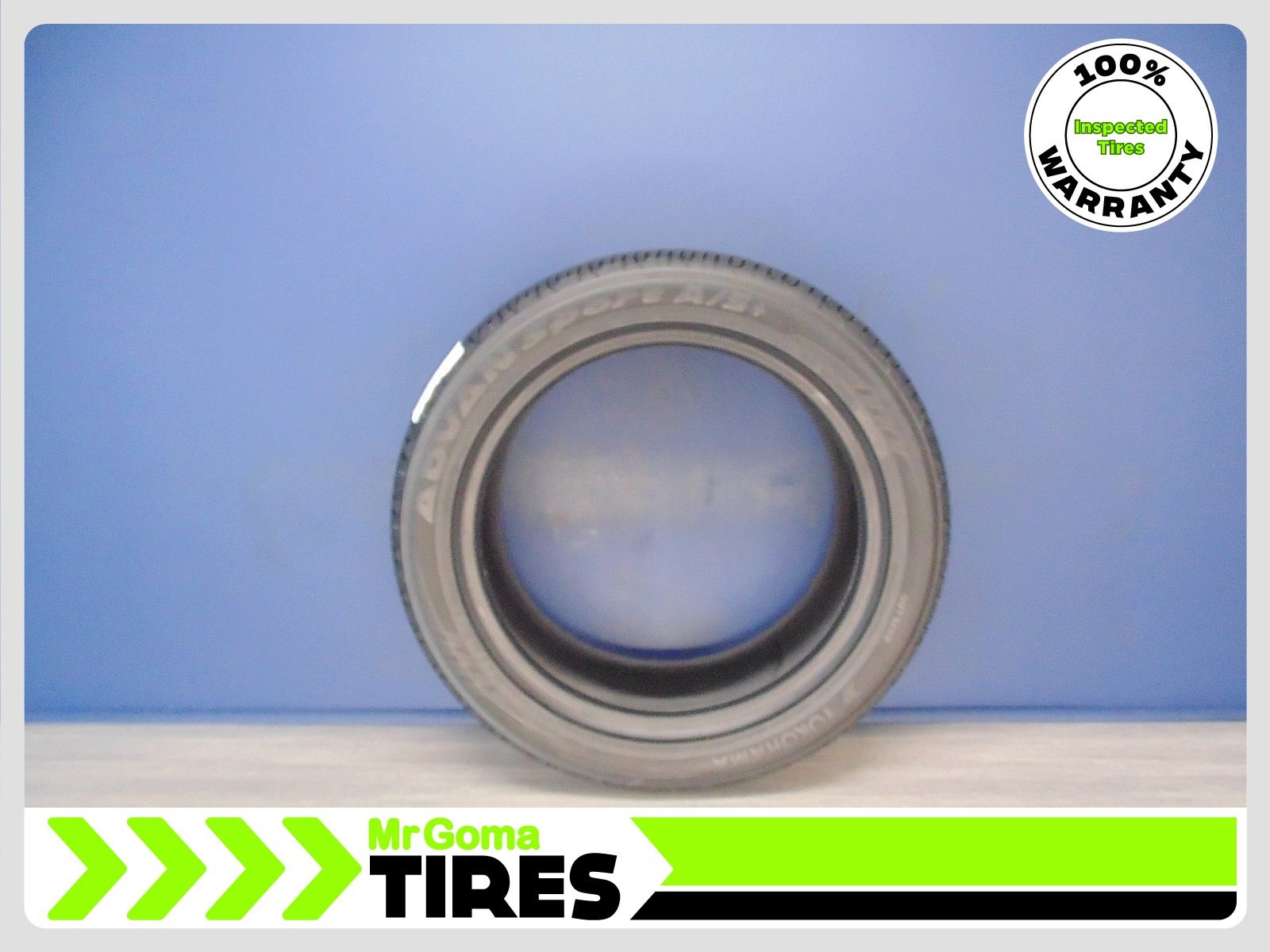 1 YOKOHAMA ADVAN SPORT A/S + 225/50R18 USED TIRE 9.6/32 TREAD 225/50/18 2255018