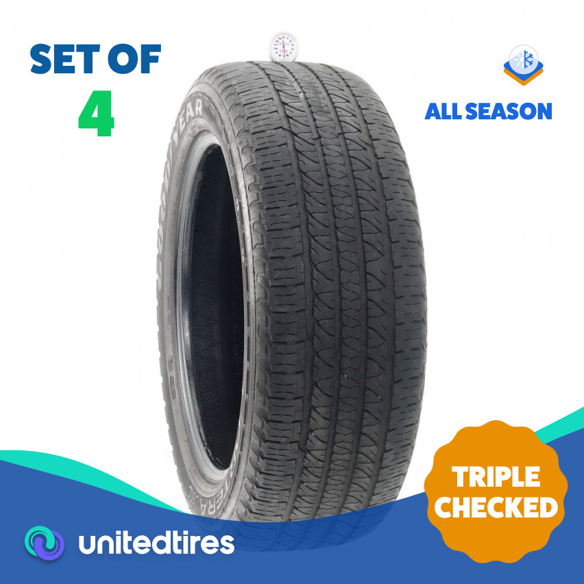 Set of (4) Used 265/50R20 Goodyear Fortera HL 107T – 6.5-7/32
